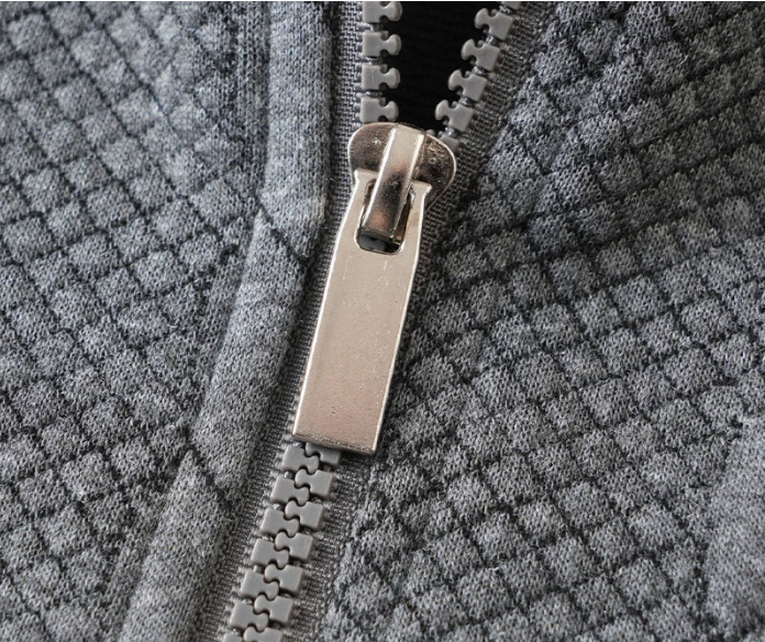 Cable Knit Zip-Collar Sweater